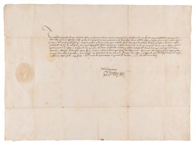 Lot #132 King Henry VIII Letter Signed on Thomas Cranmer - Image 1