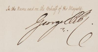 Lot #147 King George IV Document Signed on Marriage of William IV - Image 2