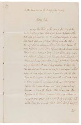 Lot #147 King George IV Document Signed on Marriage of William IV - Image 4