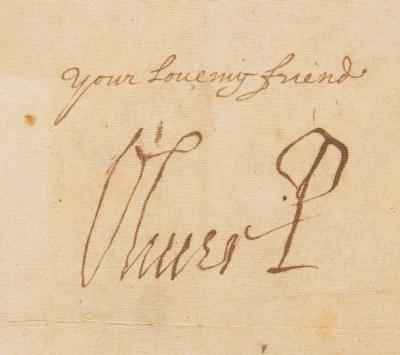 Lot #118 Oliver Cromwell Letter Signed as Lord Protector - Image 2
