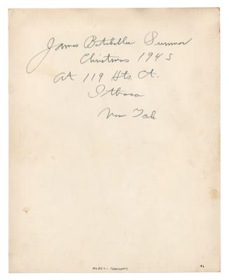 Lot #319 James B. Sumner Signed Photograph - Image 2