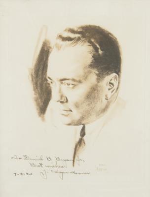 Lot #235 J. Edgar Hoover Signed Photograph - Image 1