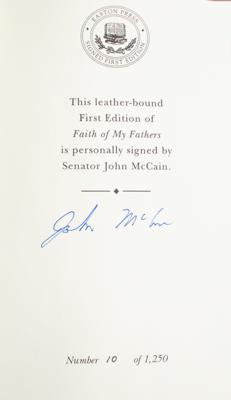 Lot #284 John McCain Signed Book - Image 2