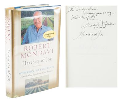 Lot #289 Robert Mondavi Signed Book