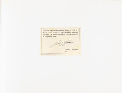 Lot #438 Ansel Adams Signed Book - Image 2