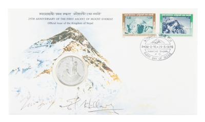 Lot #234 Edmund Hillary and Tenzing Norgay Signed Commemorative Cover - Image 1