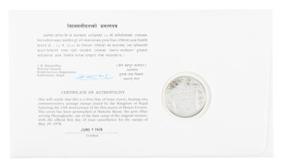 Lot #234 Edmund Hillary and Tenzing Norgay Signed Commemorative Cover - Image 2