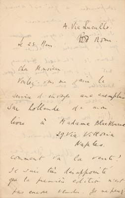 Lot #483 Lord Alfred Douglas Autograph Letter Signed - Image 1