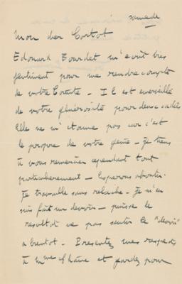 Lot #595 Francis Poulenc Autograph Letter Signed - Image 1