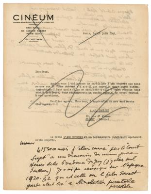 Lot #424 Fernand Léger Autograph Letter Signed - Image 2