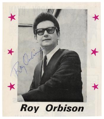 Lot #652 Roy Orbison Signed Photograph - Image 1