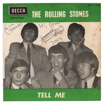 Lot #664 Rolling Stones: Keith Richards Signed 45 RPM Record