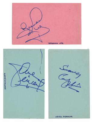 Lot #659 Rock and Roll: Lee, Perkins, and Vincent Signatures - Image 1