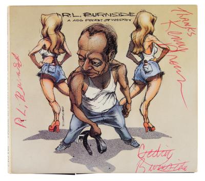 Lot #600 R. L. Burnside Signed Album and CD - Image 3