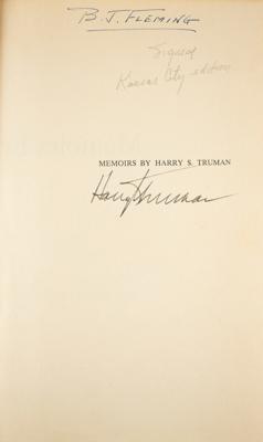 Lot #99 Harry S. Truman Signed Book - Image 2