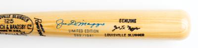 Lot #898 Joe DiMaggio Signed Baseball Bat