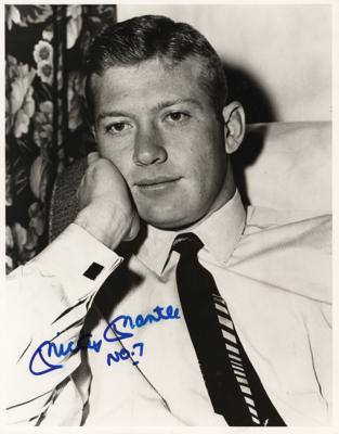 Lot #916 Mickey Mantle Signed Photograph