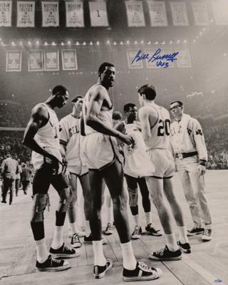 Lot #893 Boston Celtics: Bill Russell Oversized Signed Photograph - Image 1