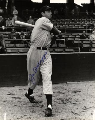 Lot #902 Joe DiMaggio Oversized Signed Photograph - Image 1