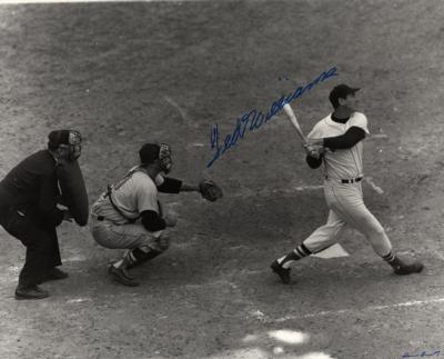 Lot #939 Ted Williams Oversized Signed Photograph - Image 1