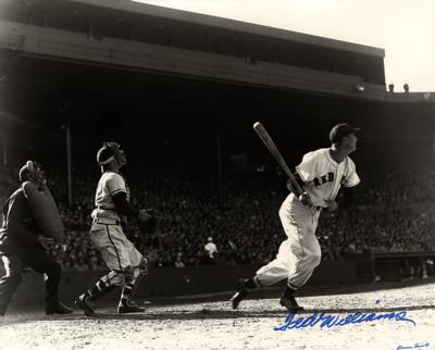 Lot #941 Ted Williams Oversized Signed Photograph