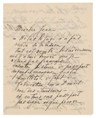Lot #448 Marie Laurencin Autograph Letter Signed on Exhibitions - Image 1