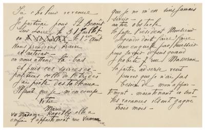 Lot #448 Marie Laurencin Autograph Letter Signed on Exhibitions - Image 2