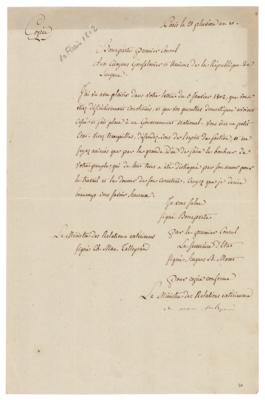 Lot #320 Charles-Maurice de Talleyrand Letter