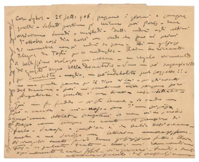 Lot #564 Giacomo Puccini Autograph Letter Signed - Image 1