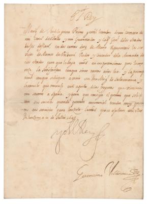 Lot #134 King Philip IV of Spain Letter Signed