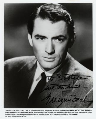 Lot #832 Gregory Peck Signed Photograph