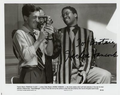 Lot #604 Herbie Hancock Signed Photograph - Image 1