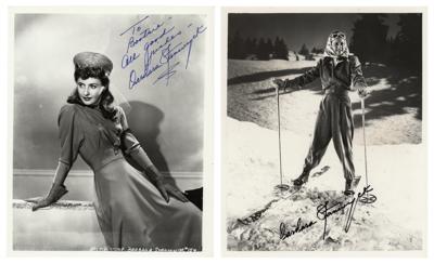 Lot #854 Barbara Stanwyck (2) Signed Photographs