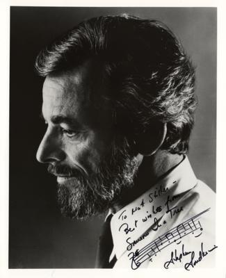 Lot #567 Stephen Sondheim Signed Photograph and Typed Letter Signed - Image 1