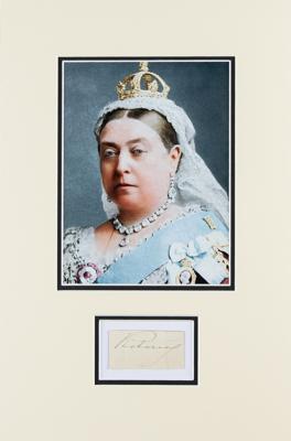 Lot #310 Queen Victoria Signature