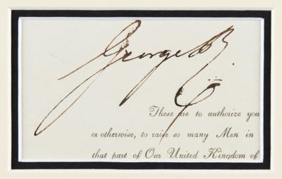 Lot #257 King George IV Signature - Image 2