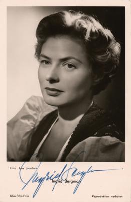 Lot #719 Ingrid Bergman Signed Photograph - Image 1