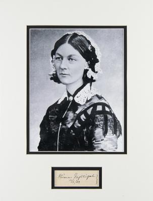 Lot #293 Florence Nightingale Signature - Image 1