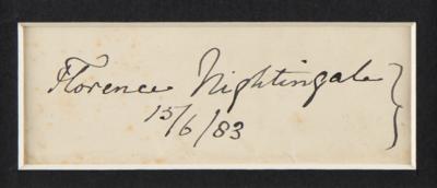 Lot #293 Florence Nightingale Signature - Image 2