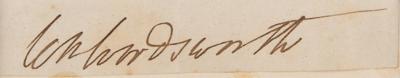 Lot #559 William Wordsworth Signature - Image 2