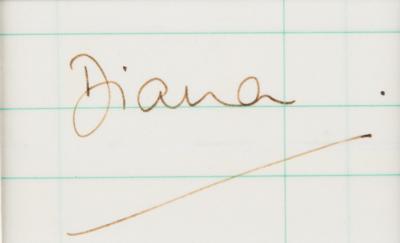 Lot #157 Princess Diana Signature - Image 2