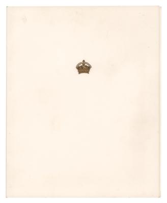 Lot #224 Elizabeth, Queen Mother Signed Christmas Card (1972) - Image 2