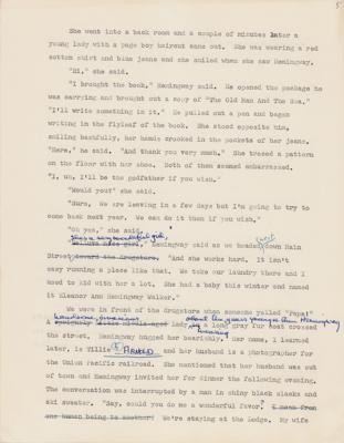 Lot #484 Ernest Hemingway Autograph Letter Signed with Hand-Annotated Manuscript - Image 7