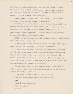 Lot #484 Ernest Hemingway Autograph Letter Signed with Hand-Annotated Manuscript - Image 8