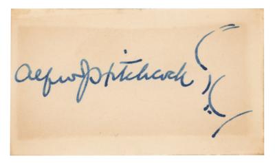 Lot #691 Alfred Hitchcock Signed Sketch