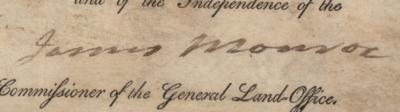 Lot #3 James Monroe Document Signed as President - Image 2