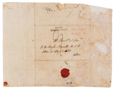 Lot #488 Alessandro Manzoni Rare Autograph Letter Signed - Image 2