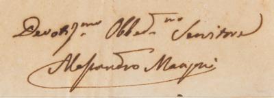 Lot #488 Alessandro Manzoni Rare Autograph Letter Signed - Image 3