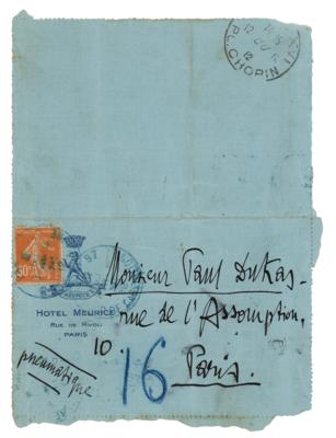 Lot #519 Gabriele D'Annunzio Autograph Letter Signed - Image 2