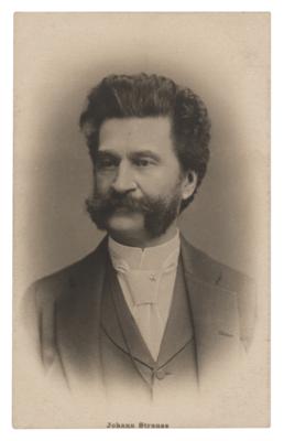 Lot #597 Johann Strauss II Postcard Photograph - Image 1